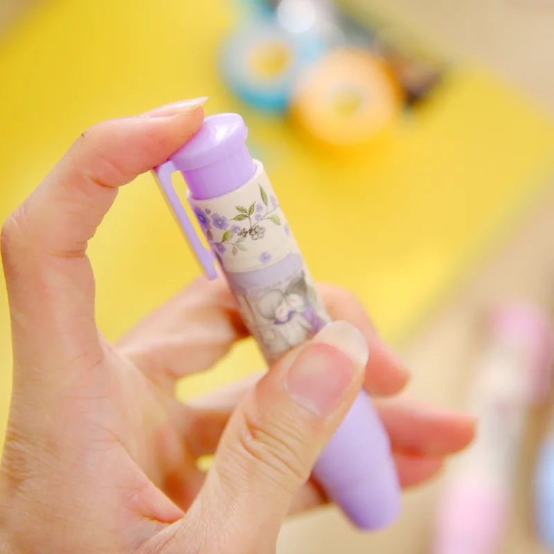 1 шт. канцелярские товары для школы новые милые резиновые ручки Kawaii в Корейском
