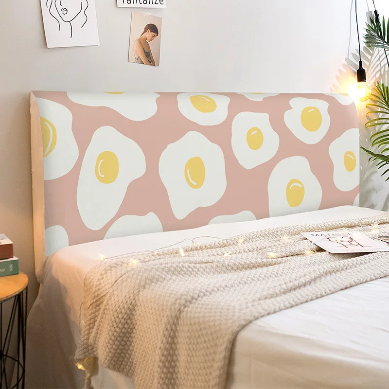 

Cartoon Celvet Bed Head Cover Elastic Bedhead Covers Bed Head Protection Headboard Dust Cover Bedroom Removable Bedside Cover