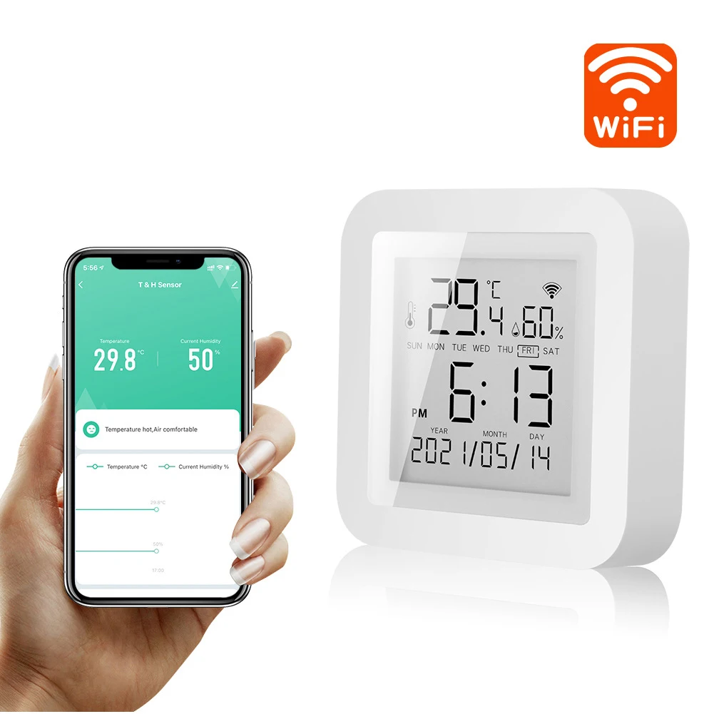 Монитор температуры в помещении с поддержкой WIFI позволяет совместное