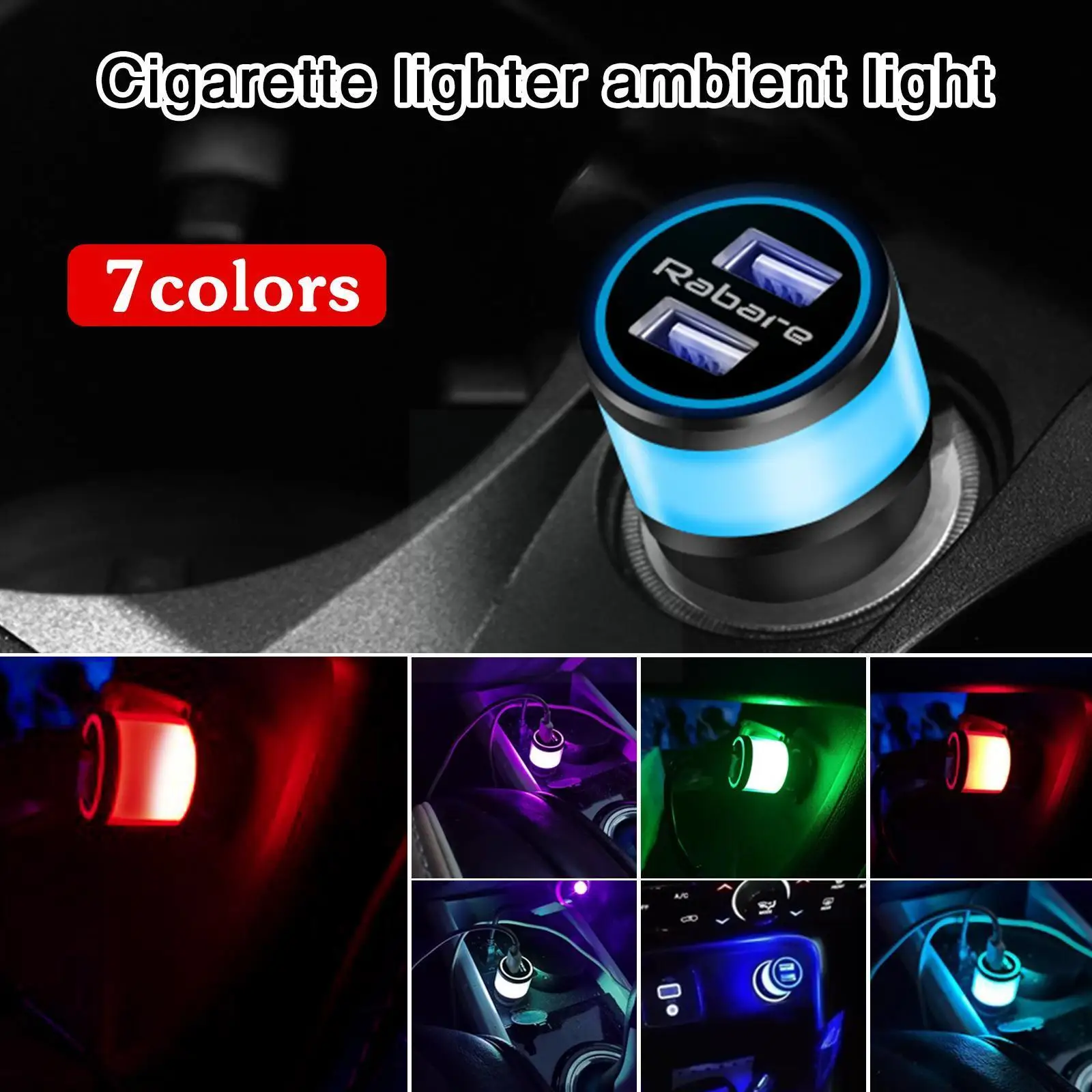 

Новинка внешсветильник свет для ног с USB-подсветкой сигаресветильник s подсветка освещение управление музыкой приложение интерьер Автомоб...