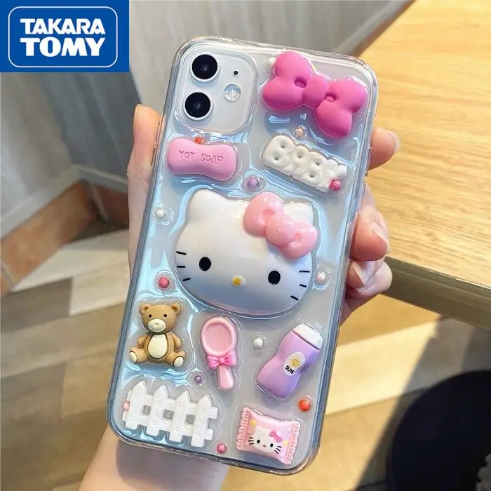 

TAKARA TOMY Hello Kitty for IPhone 13 13 Pro 13 Pro Max Cartoon Cover IPhone 12 12 Pro 12 Pro Max 11 Pro Max X XS MAX XR Case
