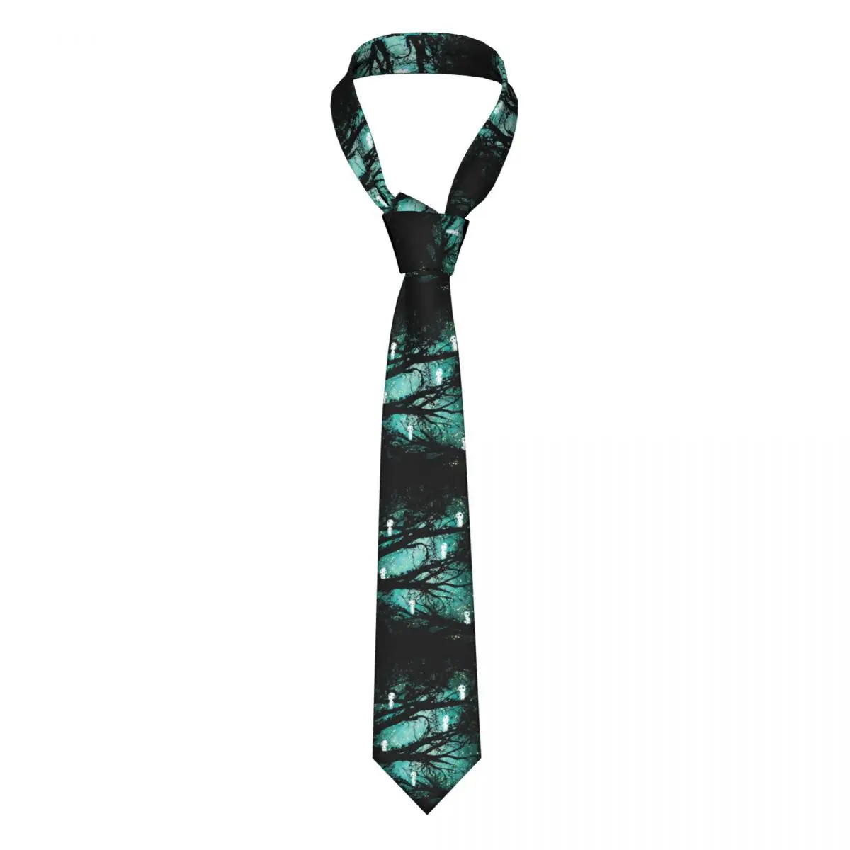 

Funny Japanese Anime Tie Tree Spirits For Men Fashion Neck Ties Accessories Shirt Wedding 8CM Cravat