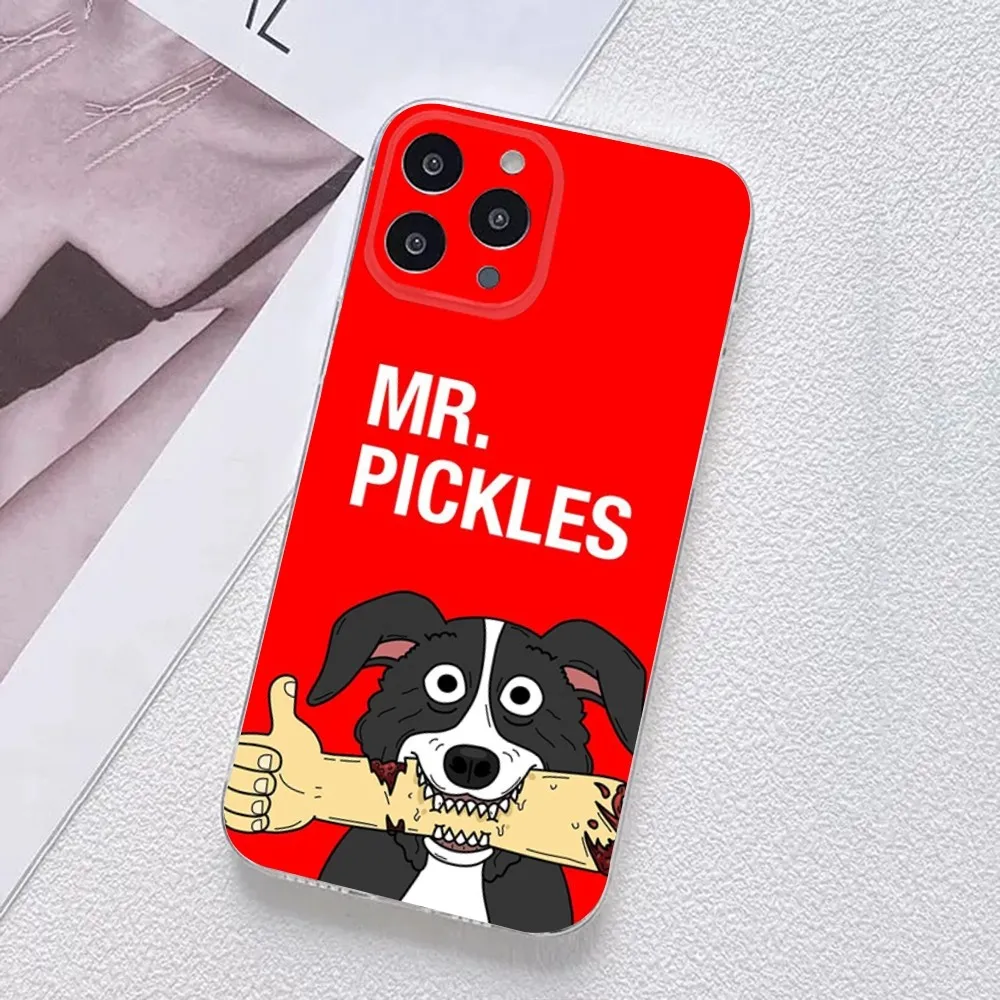 Чехол для телефона с рисунком Mr Pickles iPhone 11 12 Mini 13 14 15 Pro XS Max X 8 7 6s Plus 5 SE XR прозрачный