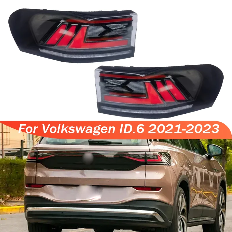 Для Volkswagen ID.6 2021-2023 Автомобильный задний фонарь стоп-сигнал Предупреждающий