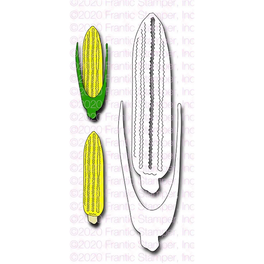 

2022 Christmas Arrival Metal Cutting Dies Scrapbook Album Embossing Decorative Template Diy Handmade Corn on the Cob Craft Molds