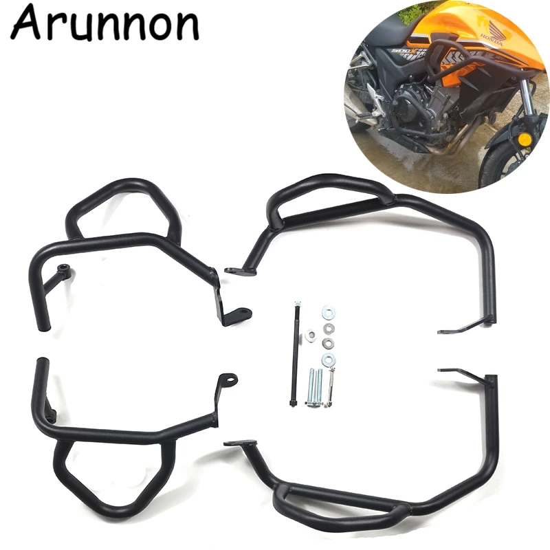 

Motorcycle bumper Front Extension Frame & Engine Protector Guard Highway Crash Bar For HONDA CB500X 2013-2018