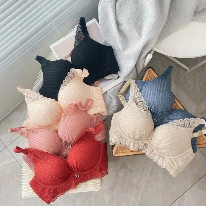 

Ocean Star a generation hair fashion lace mesh traceless underwear widened side closed breast bra women's no steel ring