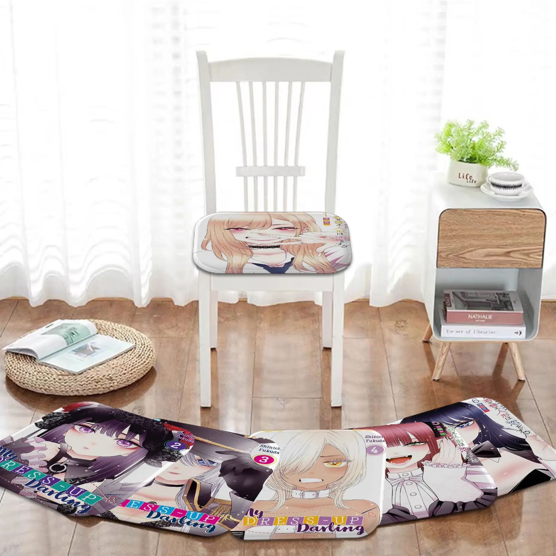

My Dress Up Darling European Dining Chair Cushion Circular Decoration Seat For Office Desk Outdoor Garden Cushions