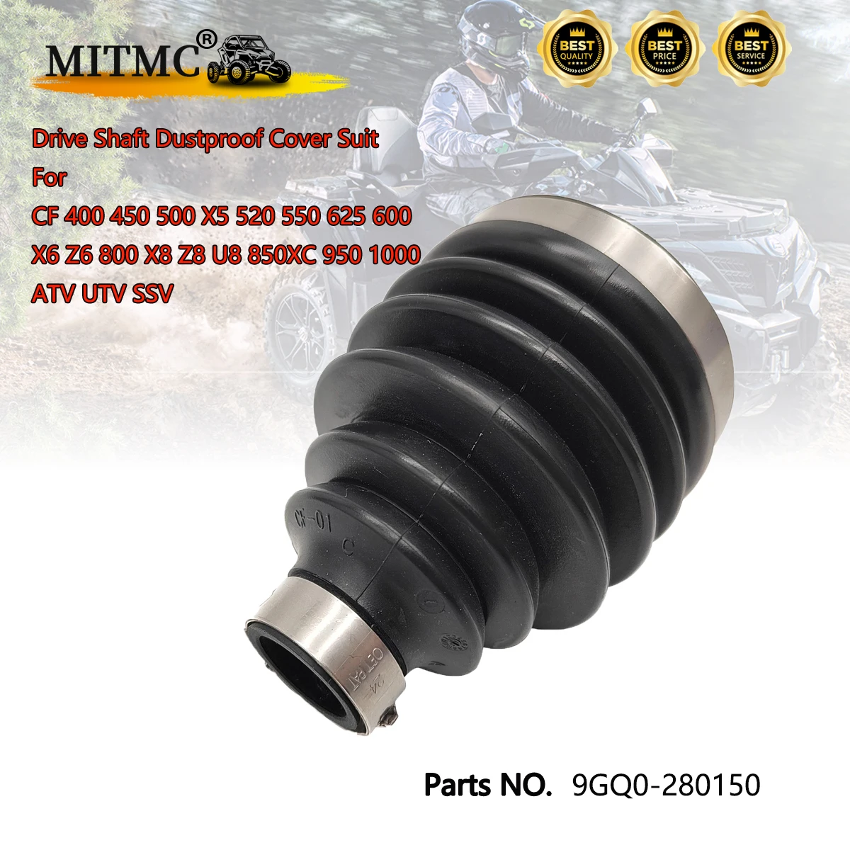 

Пылезащитная крышка приводного вала, подходит для CF 400 450 500 X5 520 550 625 600 X6 Z6 800 X8 Z8 U8 850XC 950 1000 9GQ0-280150