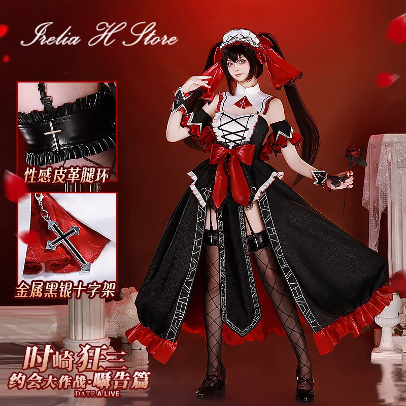 Irelia H Tokisaki Kurumi с даты костюм для косплея в прямом эфире аниме Honjou Nia платье костюмы