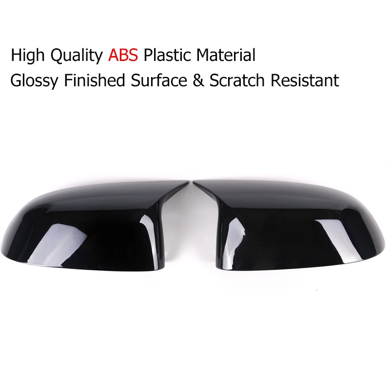ABS Piano Black Door Side Mirror Caps Covers Replacement for BMW X7 (G07) &amp 2019+ New X3 X4 X5 X6 (G01 G02 G05 G06) | Автомобили и