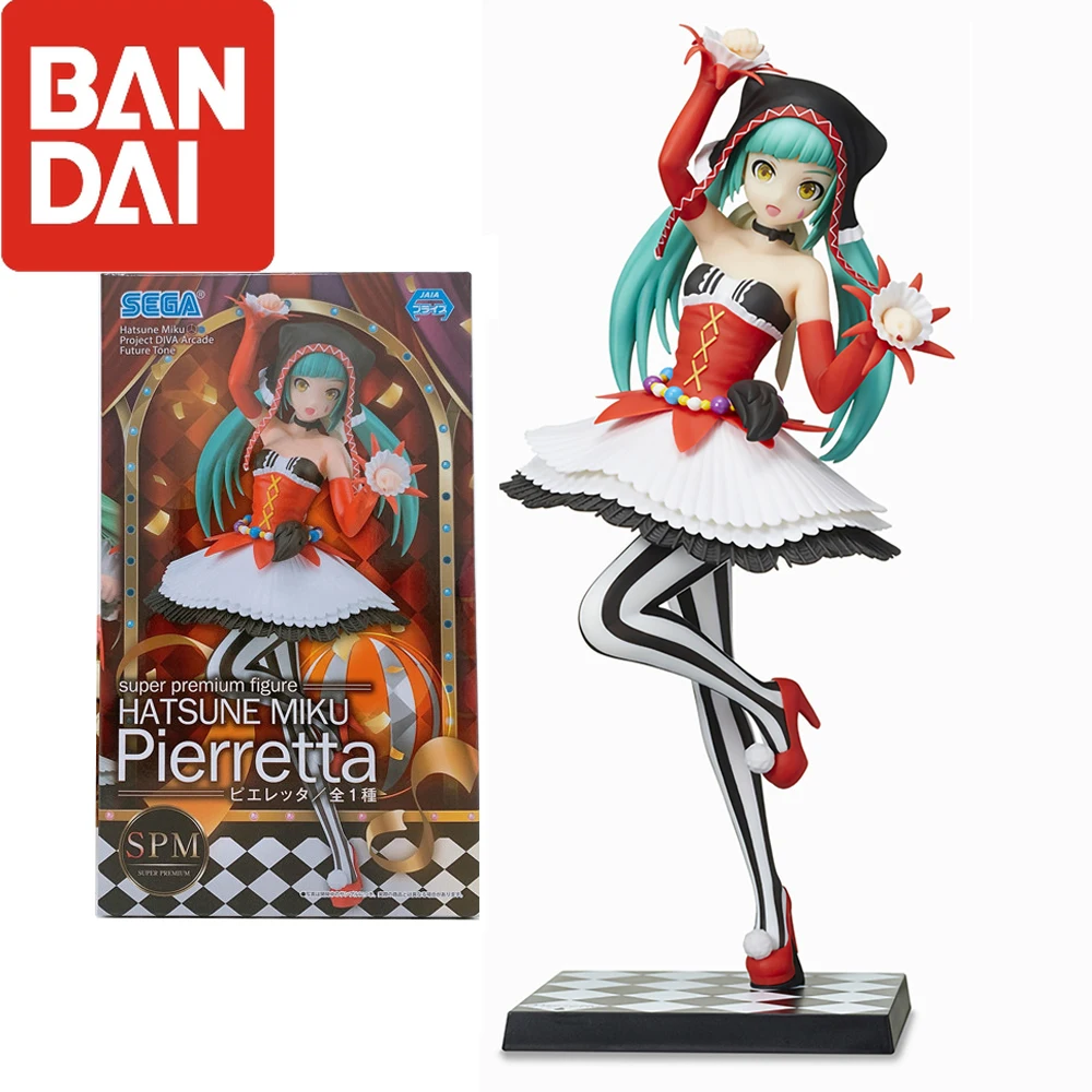 

23 см Hatsune Miku оригинальный Sega Project Diva аркадный футуристический тон Пьеретта клоун Brinquedos Аниме кукла модель коллекционные игрушки