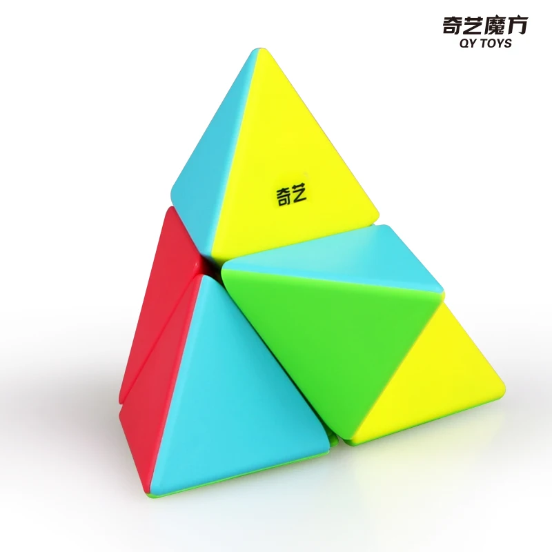 [Picube] QiYi 2x2 Pyraminx Speed Magic Cube Puzzle Toys для детей SpeedCube Pyramid 2x2x2 Shaped Cubo Magico Упаковка