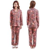 autumn and winter new womens pajamas long sleevesleisure two piece suit home wear pijamas women pajama set women sleepwear