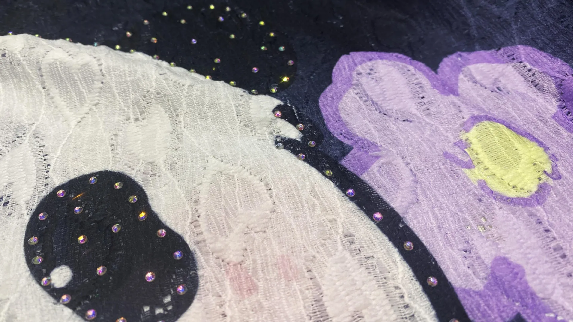 Женская футболка с принтом панды Повседневная коротким рукавом и бриллиантами