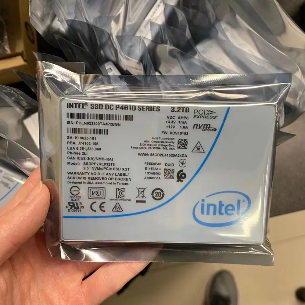 

3.2TB 2.5" P4610 Enterprise SSD U.2 Solid State Drive SSD SSDPE2KE032T8