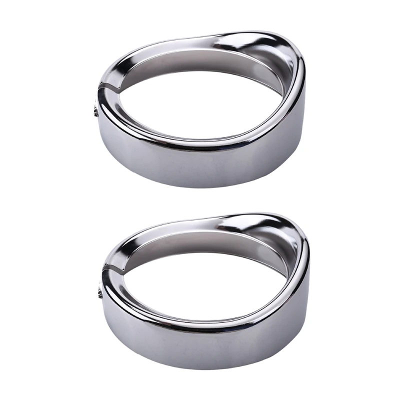 

2Pcs 7 Inch Headlight Trim Ring Head Light Lamp Visor Motorcycle Headlight Chrome Decorate For Touring Trike FL Softail