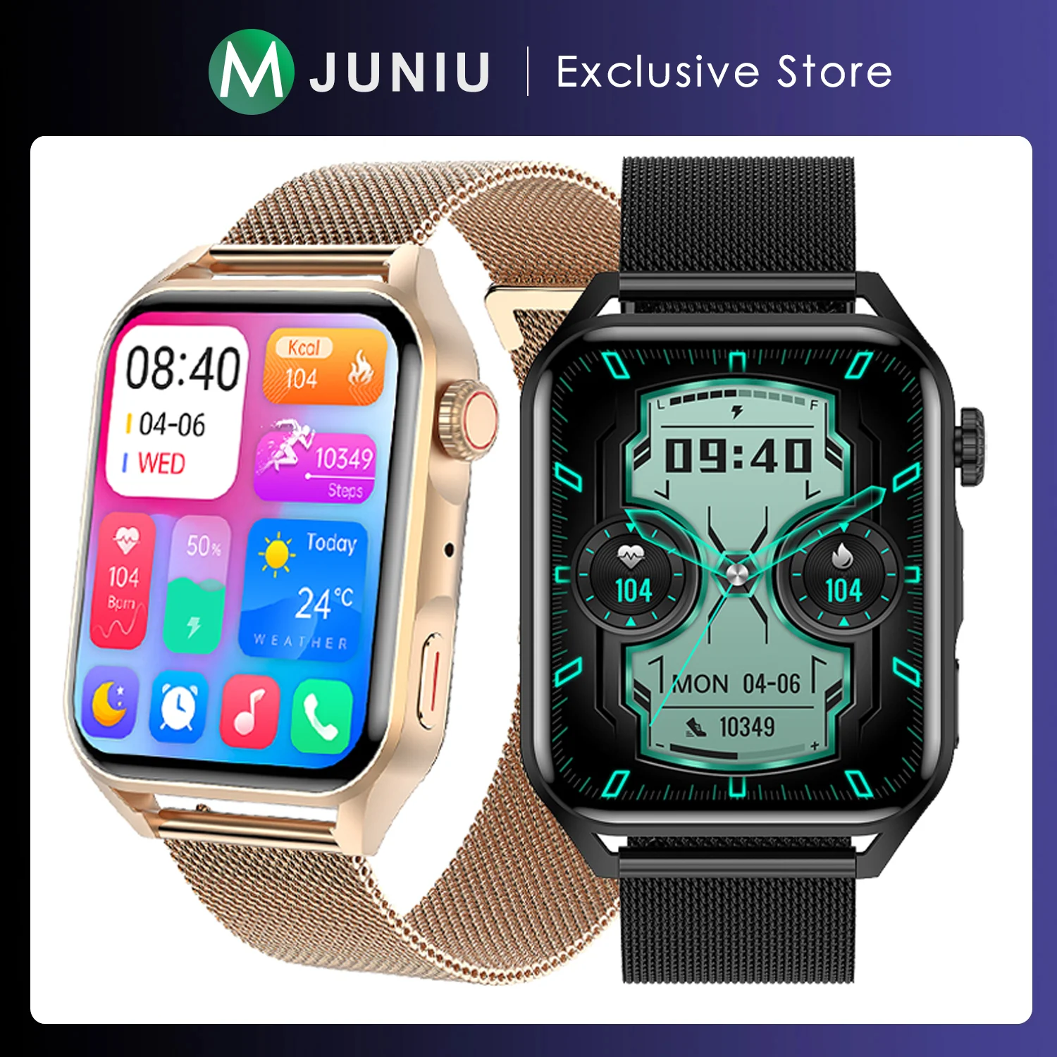 

Смарт-часы AMOLED с экраном 1,78 дюйма, Bluetooth, пульсометром и тонометром