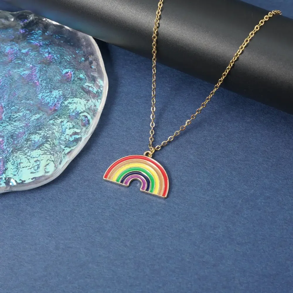 Ожерелье с подвеской в виде фруктов из нержавеющей стали