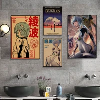 bandai neon genesis evangelion rei ayanami classic movie posters for living room bar decoration decor art wall stickers