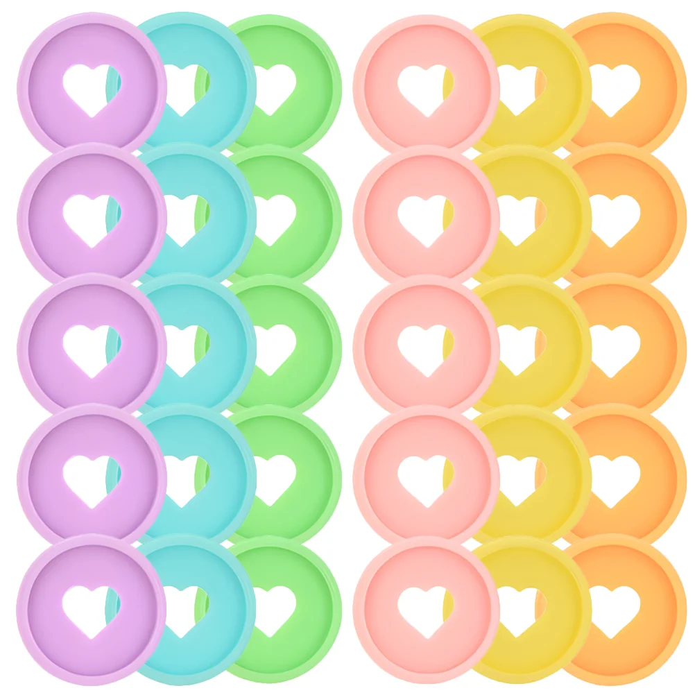 

30 Pcs Binder Buckle Practical Segmented Rings Binding Scrapbook Index Card Clips Pp Notebook