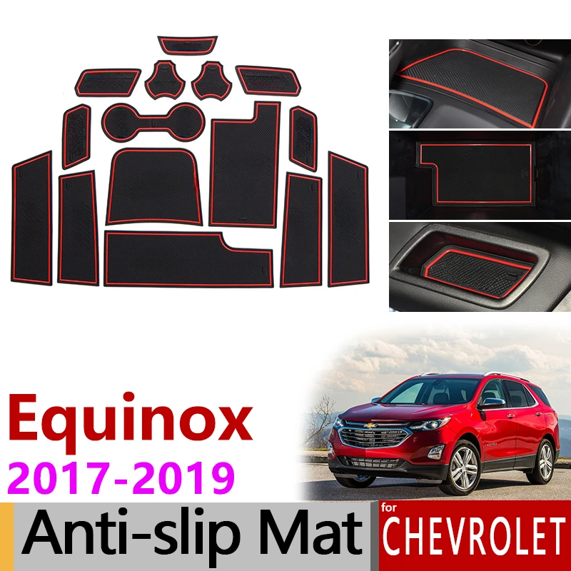 Противоскользящий резиновый коврик для ворот Chevrolet Equinox 3 2017 2018 2019 MK3 3-го поколения