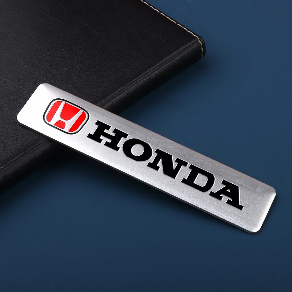 

3D Aluminum Car Body Rear Trunk Decoration Stickers Auto Accessories For Honda civic crv accord fit Mugen Type R VTEC DOHC Jazz