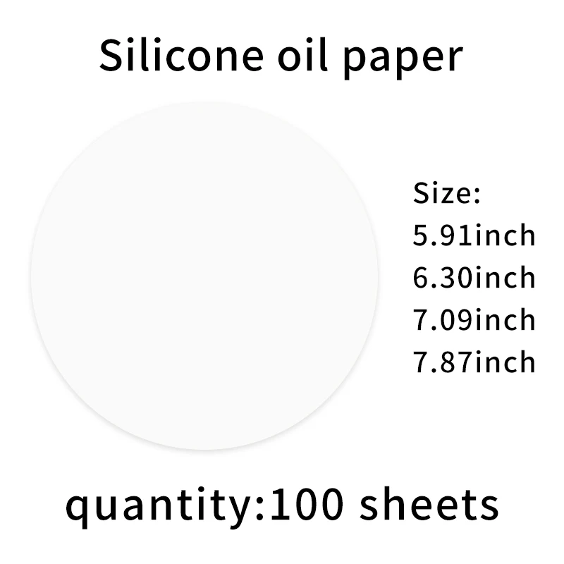 100 шт. круглая бумага для выпечки пергамента подкладка барбекю духовки картона