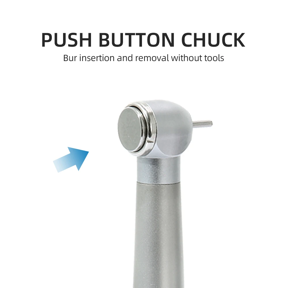 Dental High Speed Handpiece E-generator LED Light Ceramic Bearing Push Button 4 Water Spray 2 Holes / 4 Holes Optional