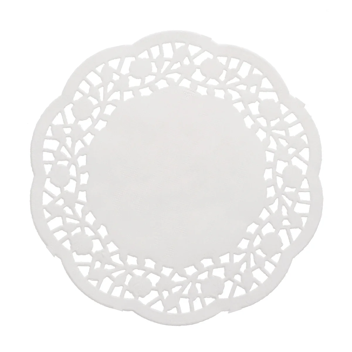 

100pcs Paper Doilies Oil-Absorbing Exquisite White Paper Pad Cake Doilies Paper Doilies for Packaging