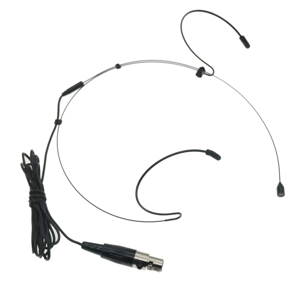 Мини-гарнитура H55B, черный/бежевый микрофон для Shure Wireless BodyPack System TQG TA4 4pin SLX ULX GLX BLX UR