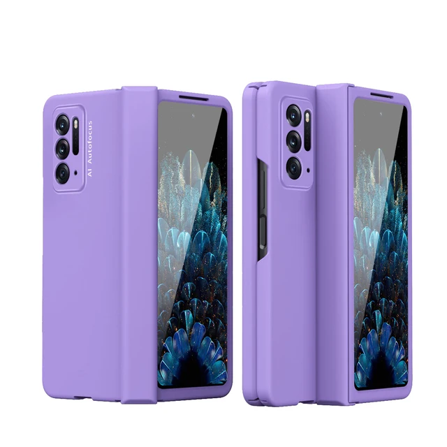 

Чехол на шарнирах для OPPO Find N, однотонный встроенный корпус, мембрана, противоударный чехол с полным покрытием, Жесткий Чехол из поликарбона...