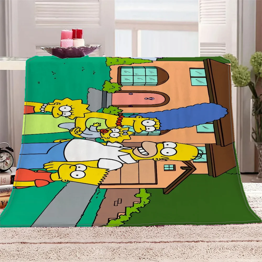 Роскошное Фланелевое Одеяло С Узором S-Simpsons Мягкое Постельное Белье