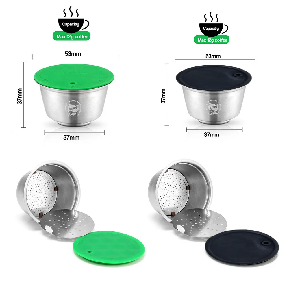 Фото ICafilas для Dolce Gusto Crema фильтры для кофе многоразовая перезаправляемая кофейная капсула из нержавеющей стали Pod Nescafe Baskets Lumio Cup №2