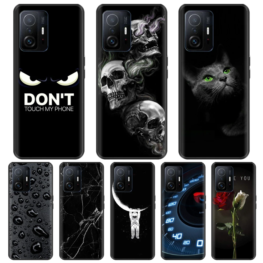 

For Xiaomi mi 11T Pro Case Cute Silicone Phone Back Cover For Xiaomi 11T Pro 11 T Pro 2021 Case protective black tpu case bumper