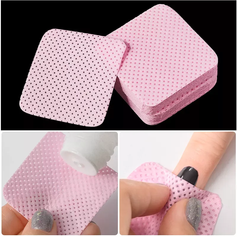 

50/100/200/300/500PCS Lint-Free Wipes Napkins Nail Polish Remover Gel Nail Wipes Nail Cotton Pads Manicure Pedicure Gel Tools