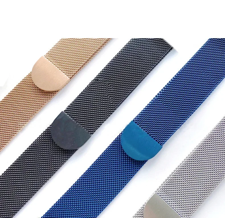 Магнитный металлический миланский ремешок для Apple Watch Ultra Band 9 8 7 6 5 4 SE нержавеющая