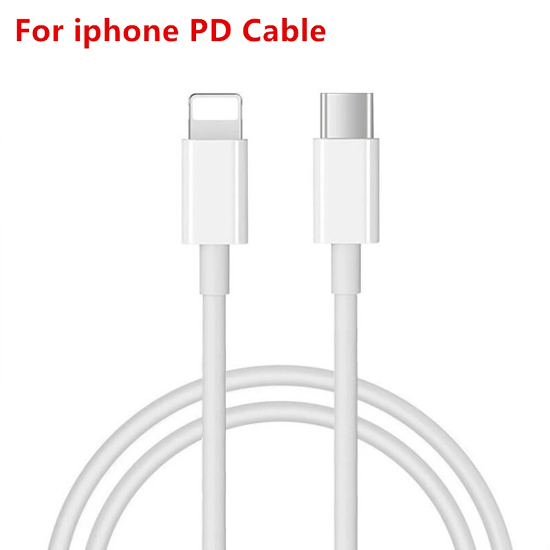 Зарядное устройство PD 20 Вт для iPhone 13 вилка EU/US кабель USB Type-C длиной 1 м передачи