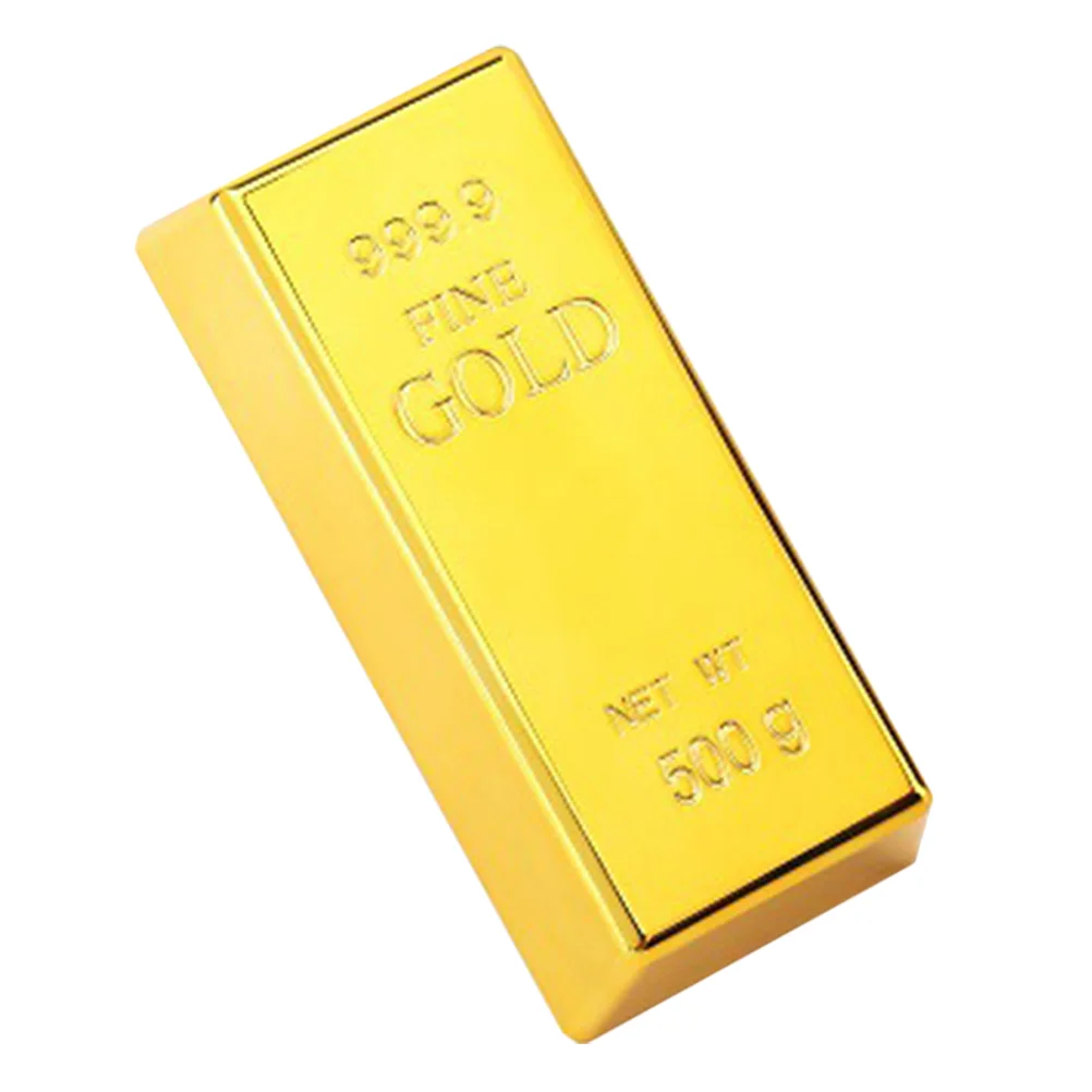 

Gold Bar Brick Bars Pirate Bullion Shui Feng Fake Door Ornament Real Ingot Wealth Chinese Bricks Golden Stop Treasure Home Movie