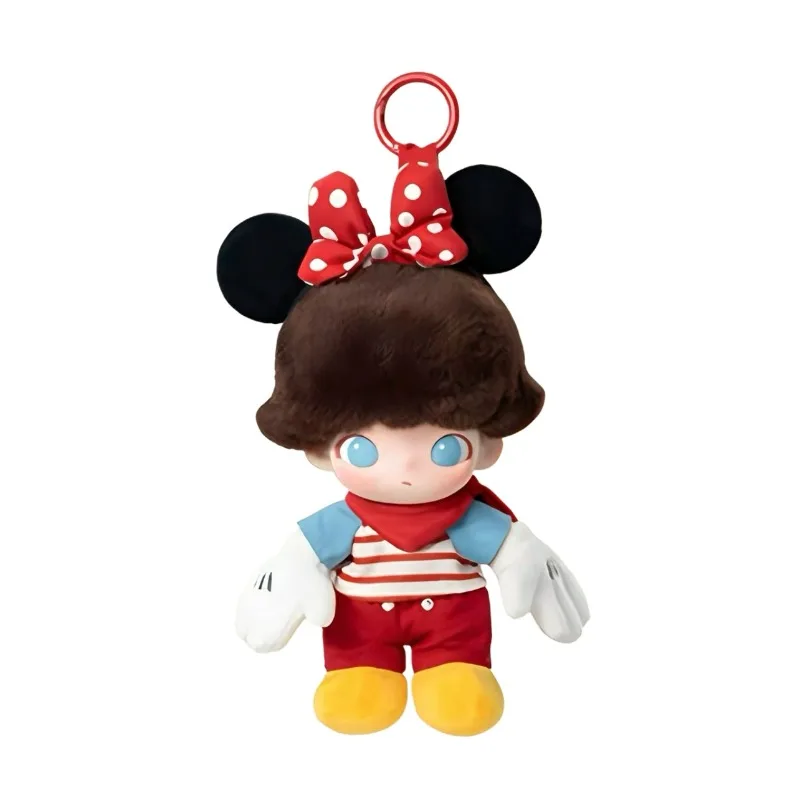 Фото В наличии Popmart, оригинальный виниловый плюшевый брелок серии DIMOO WORLD × Disney, сюрприз, праздничный или рождественский подарок №2