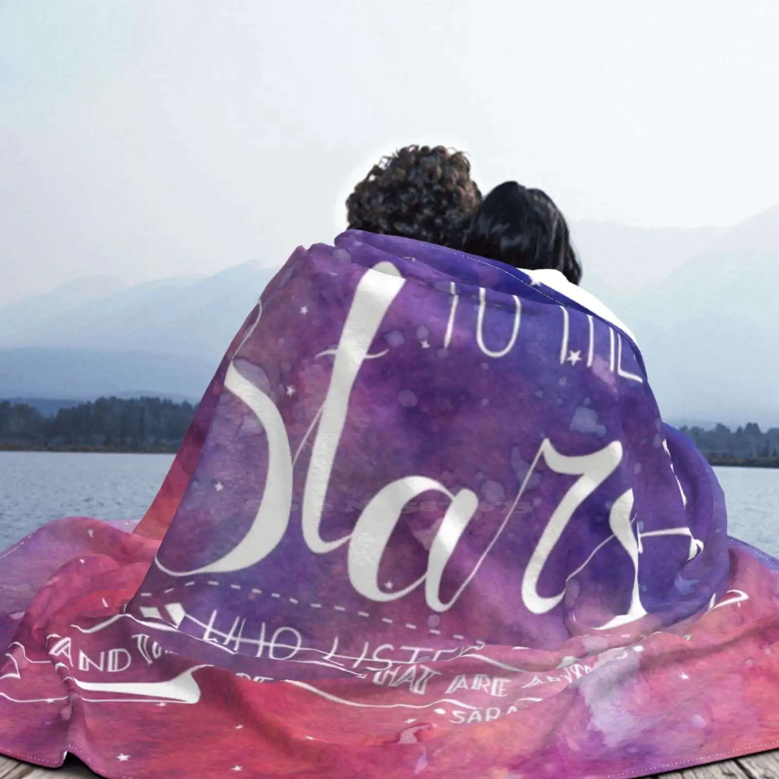 Одеяло To The Stars Acomaf Quote мягкое теплое дорожное портативное одеяло Acotar Rhysand Night Court