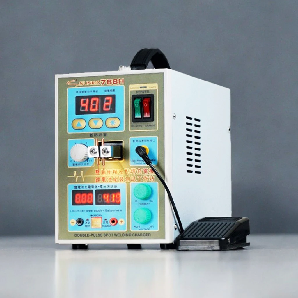 SUNKKO 788H Аппарат для точечной сварки 18650 Производство литиевых батарей Точечная