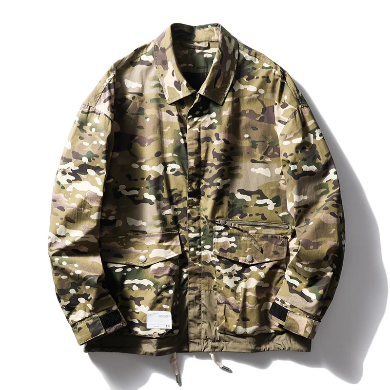 

Tough Guy Style Outdoor Camouflage Foreign Trade Clothing Factory Cut Standard Tail Goods Tooling Lapel Casual Jacket Tide