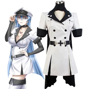 Akame ga KILL! Cosplay Esdese Esdeath Costume Women Full Set Uniform Outfit  Halloween Carnival Party Suit