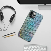 symphony fish scale pattern phone case for apple iphone 13 pro max 12 mini 11 12 pro max x xs max xr 6 6s 7 8 plus se 2020 cover