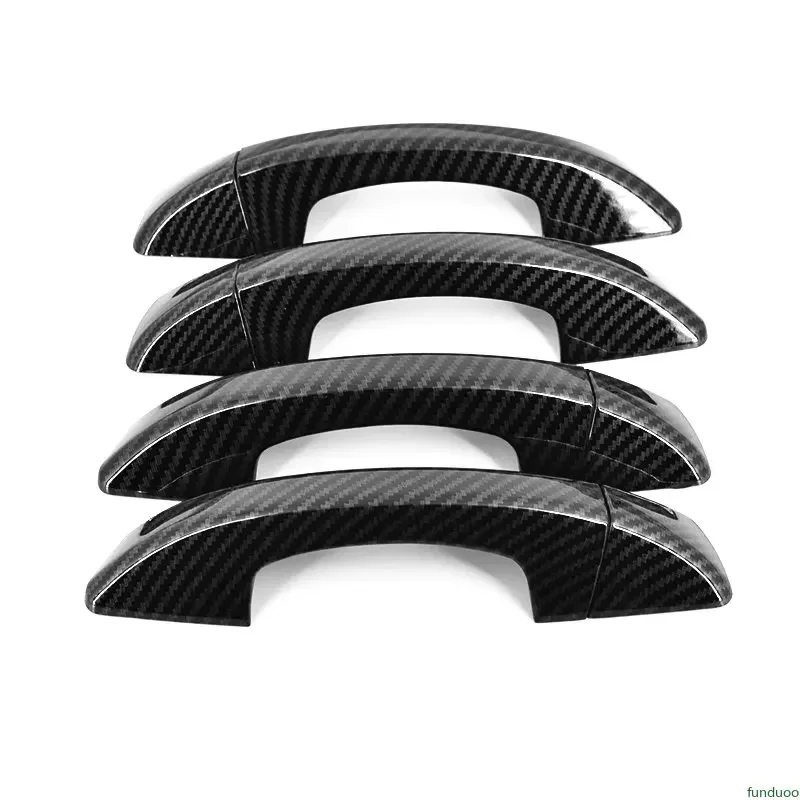 

Для VW Golf 6 MK6 Skoda SUPERB 2009-2013 глянцевое черное углеродное волокно, хромированная крышка дверной ручки автомобиля, накладка на чашу, аксессуары для стайлинга