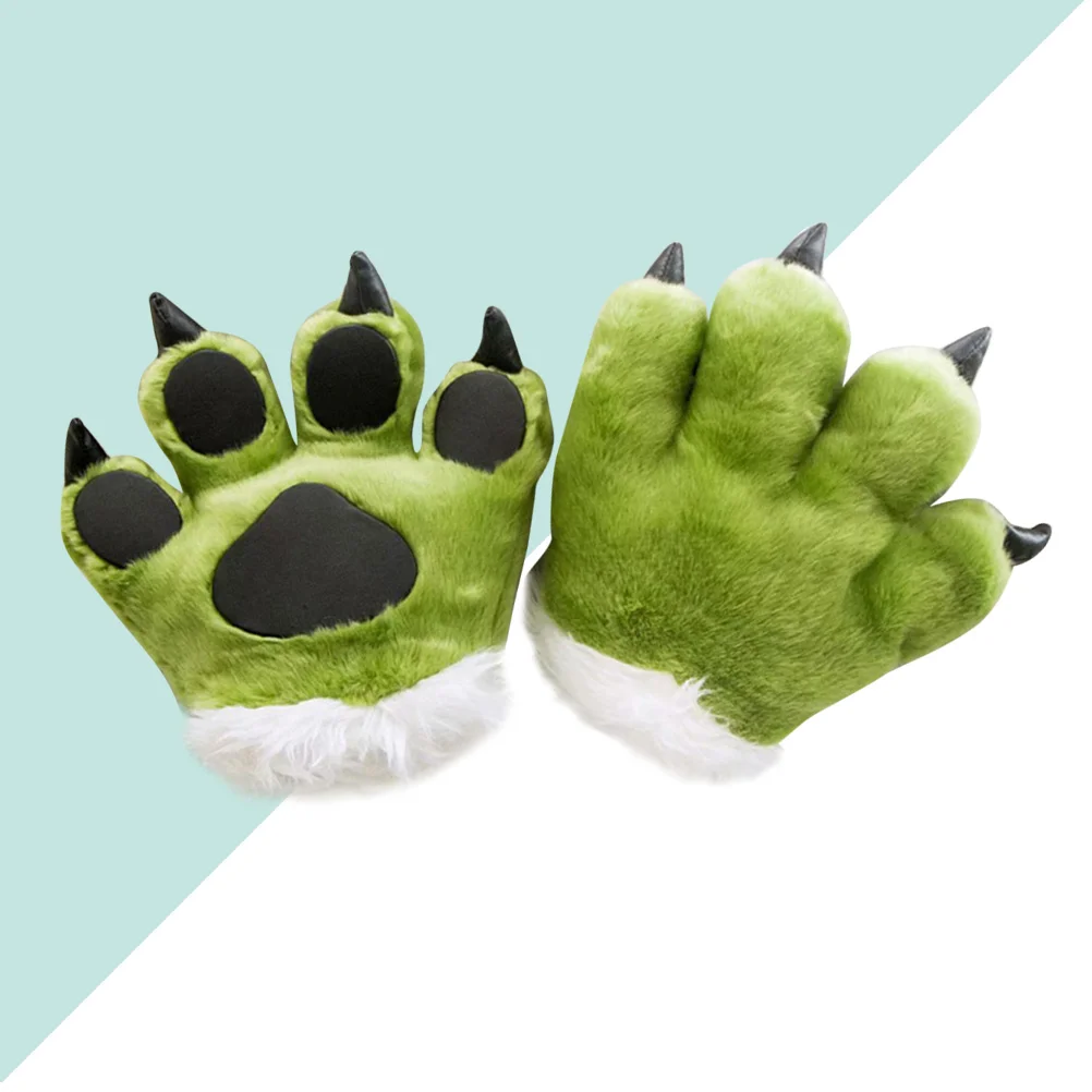 

Перчатки с пальмовыми лапами, игрушка в виде животных, плюшевая кошка, искусственные перчатки для косплея, пальмовые рукавицы