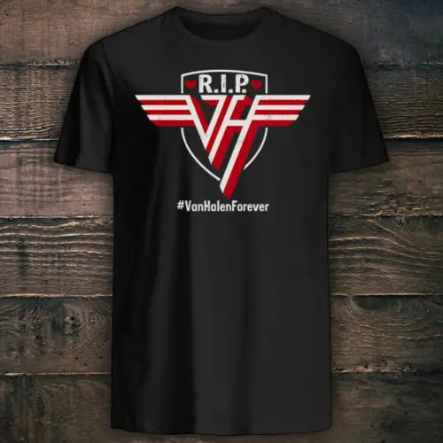 

Rip Eddie Van Halen T Shirt - Eddie Van Halen Tshirt R.I.P Custom Aldult Teen Unisex Digital Printing Tee Shirts Custom Gift
