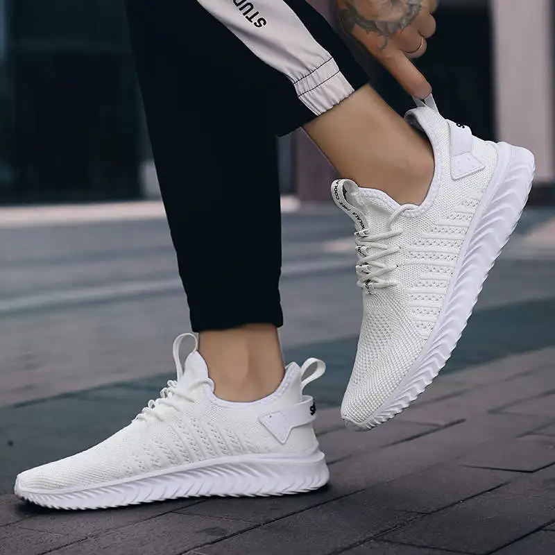 

Hot Sale Running Shoes For Men Fashion Sports Sneakers Husband Without Heel Men's Casual Sneakers Ehite Sport Men Top Tennis