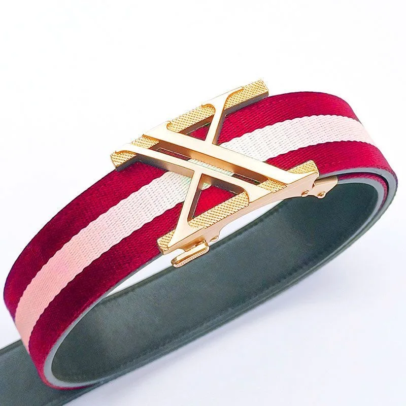 Ремень мужской с металлической пряжкой дизайнерский Повседневный широкий пояс